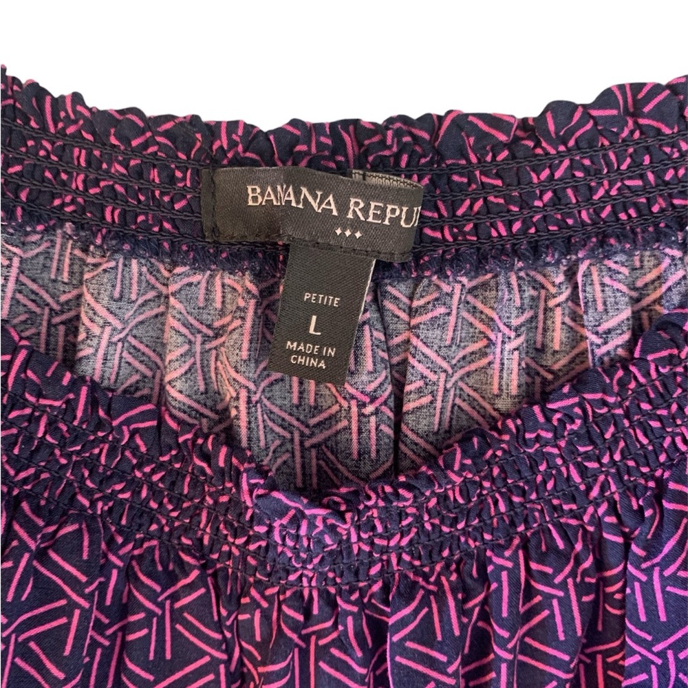 Banana Republic Factory Purple Printed Romper - Picture 3 of 11